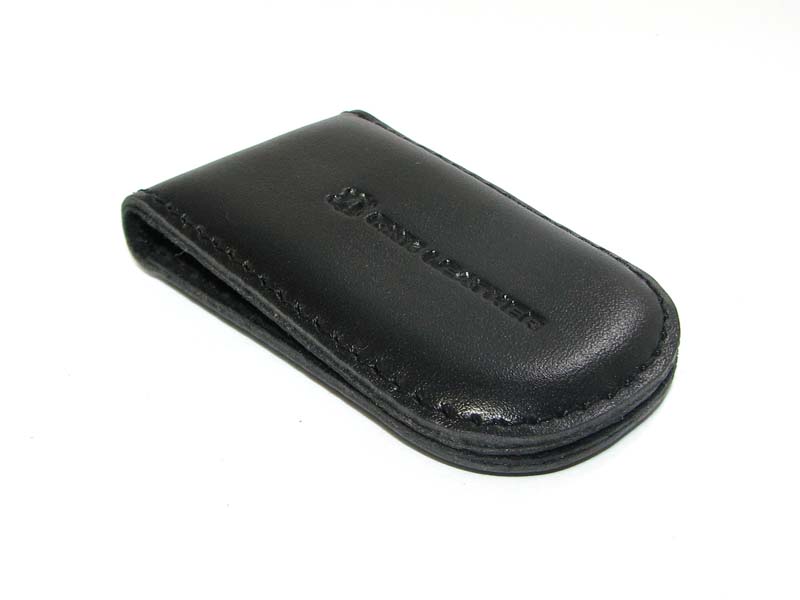 Шкіряний затиск для грошей DNK Leather DNK Klip magnes-K чорний